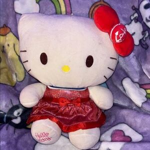 Hello Kitty Plush Toy with Red Dress